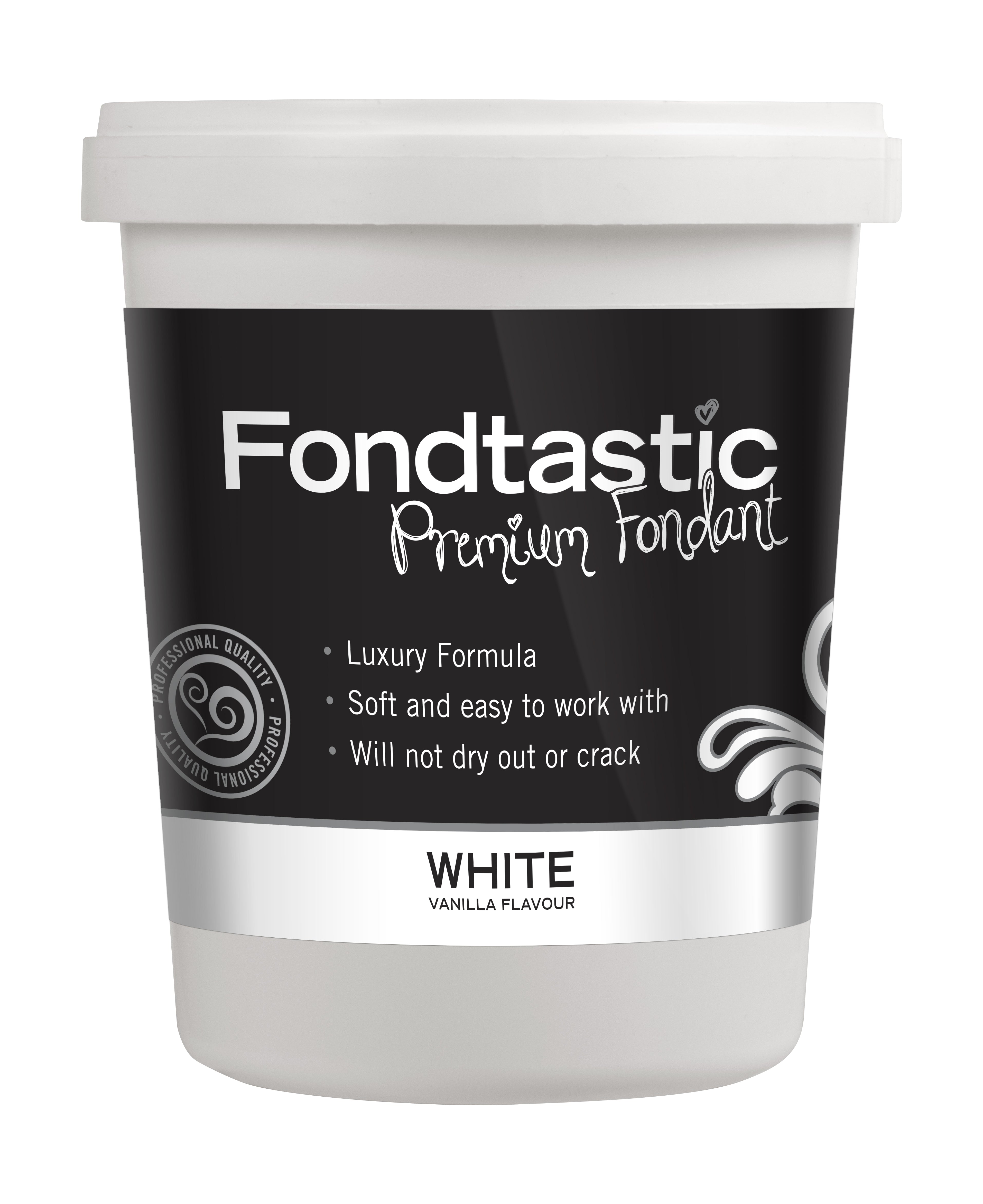 Fondtastic Vanilla Flav Fondant 2lb White