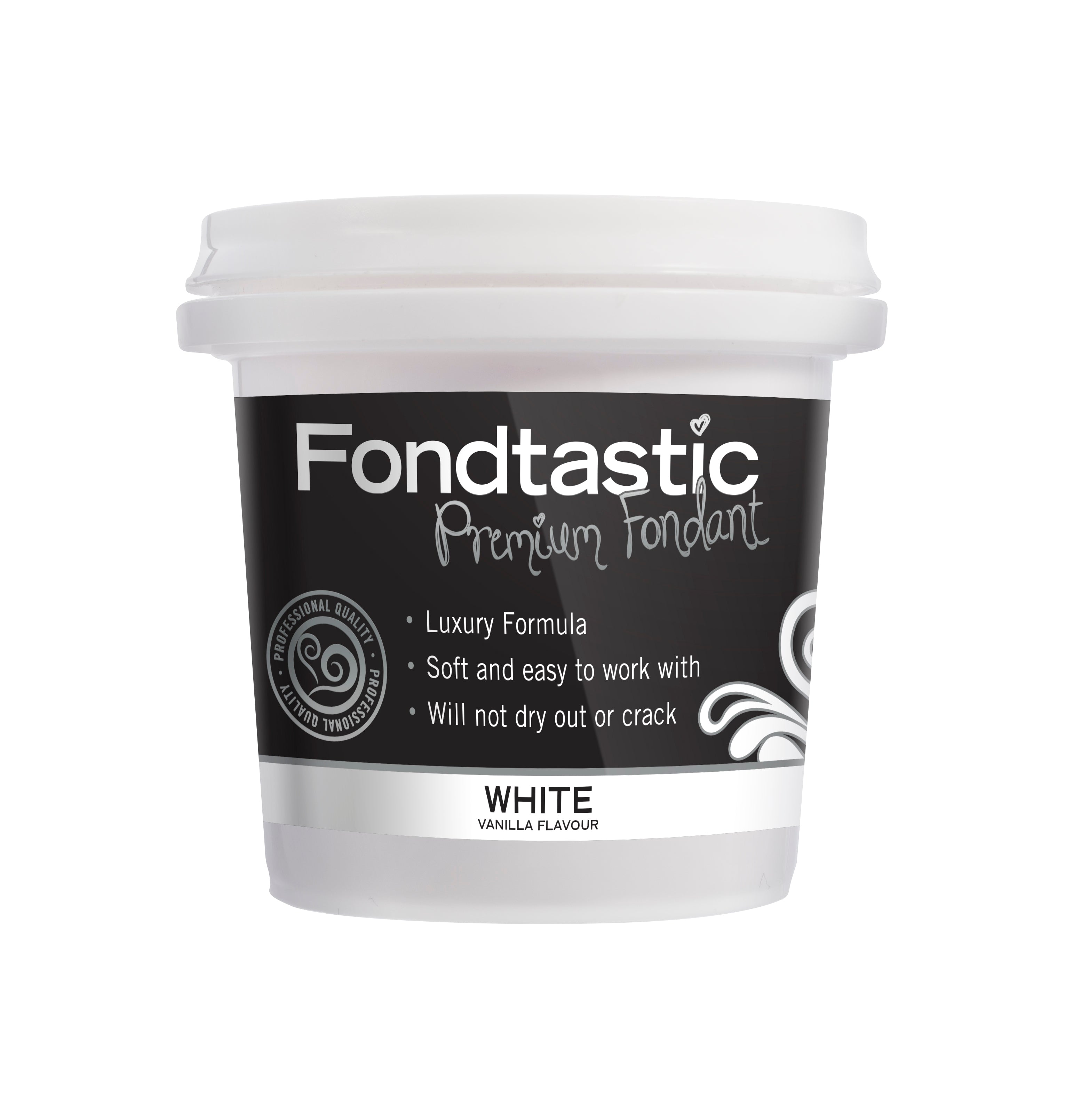 Fondtastic Vanilla Fondant White 8oz/225g