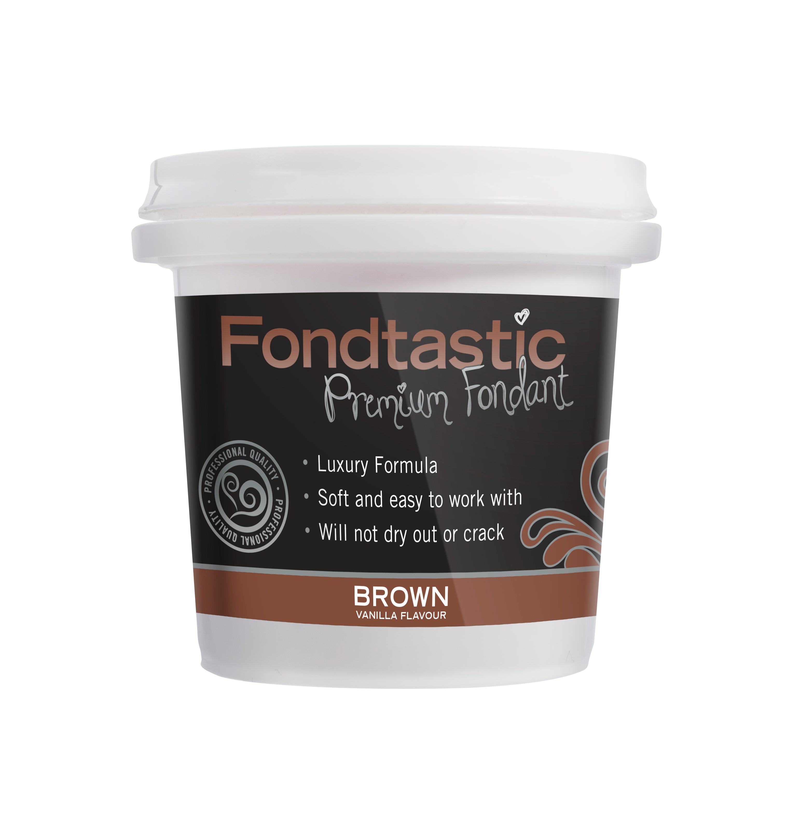 Fondtastic Vanilla Fondant Brown 8oz