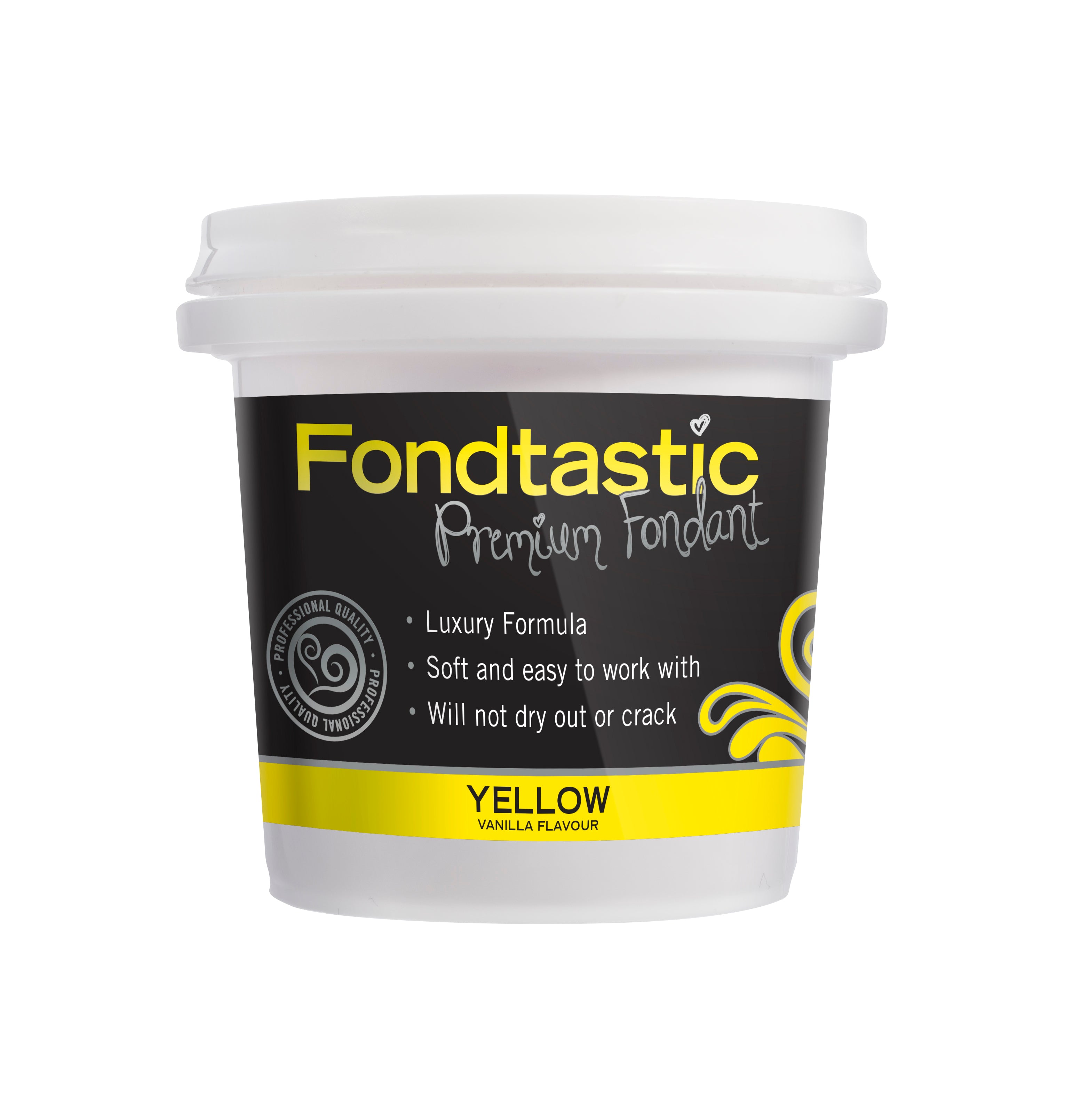 Fondtastic Vanilla Fondant Yellow 8oz