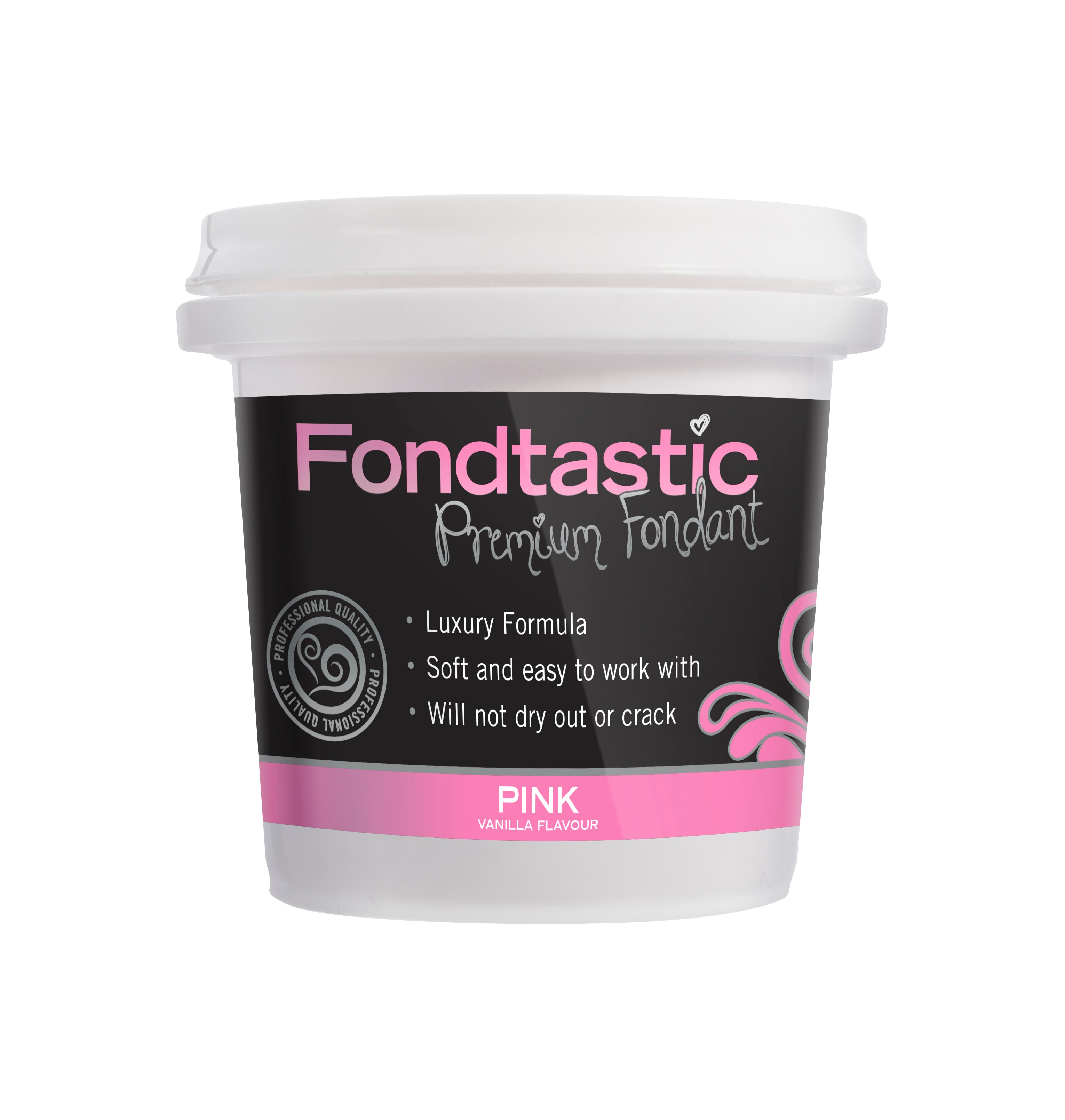 Fondtastic Vanilla Fondant Pink 8oz