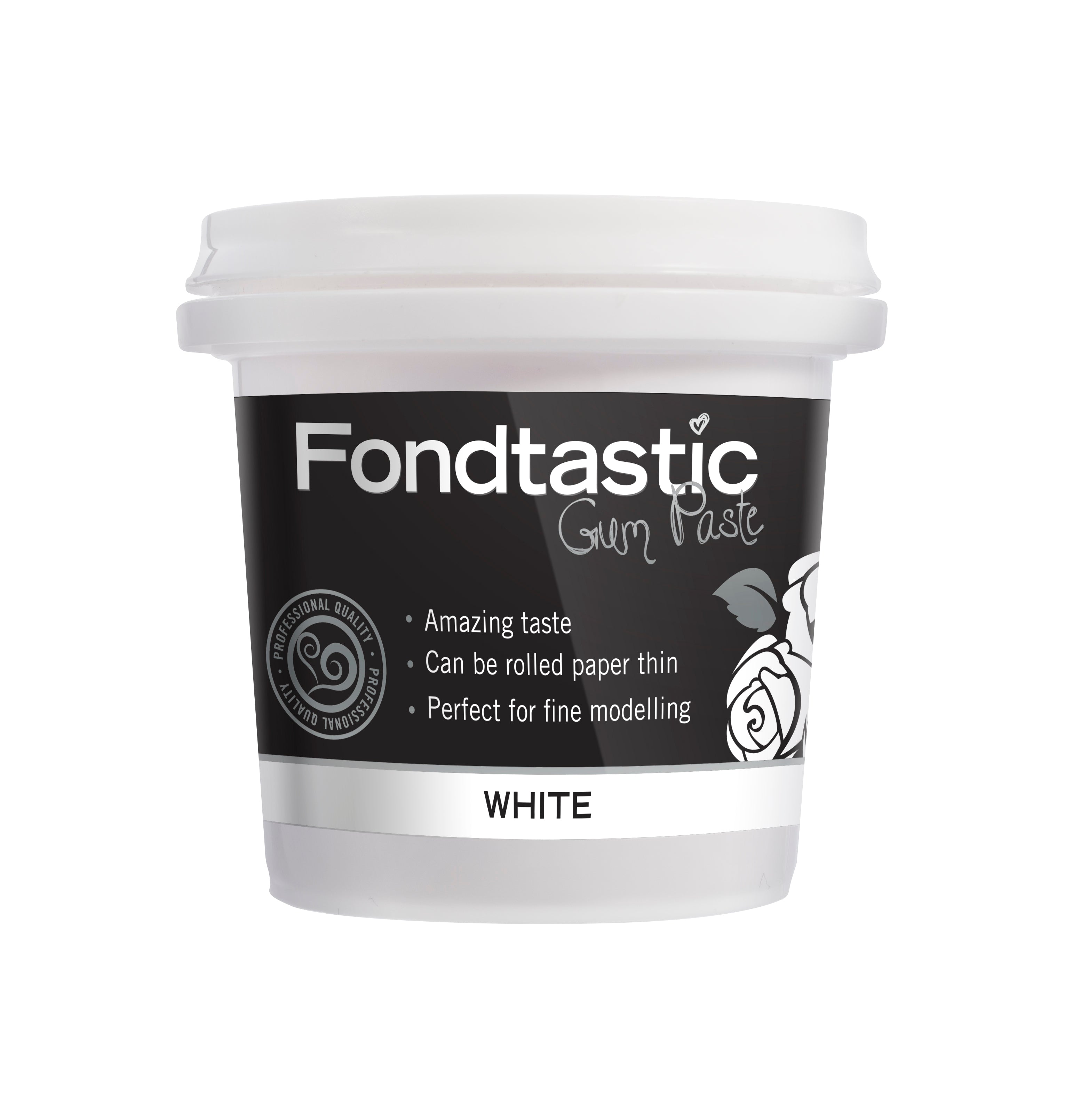 Fondtastic Rtu Gum Paste White 8oz