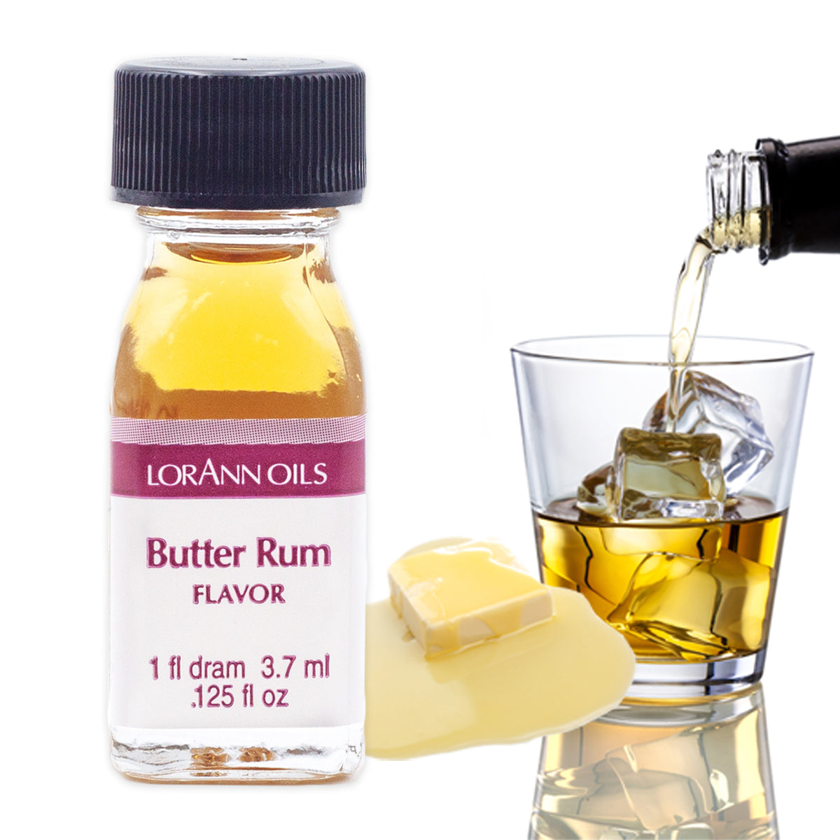 Lorann Oils Butter Rum Flavour 3.7ml / 1 Dram