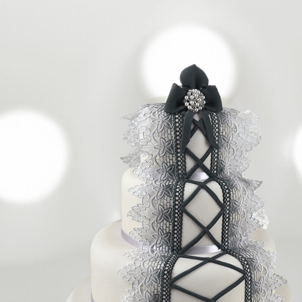 Claire Bowman Cake Lace Peacock 3D Cake Lace Mat