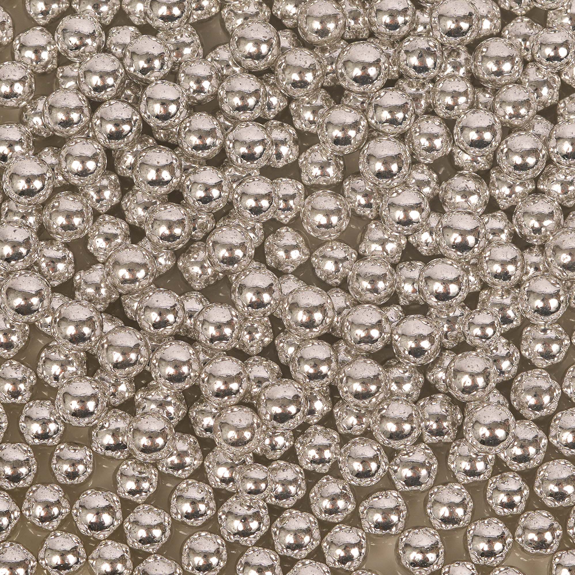 Bake Group Cachous Round Silver 6mm 1kg