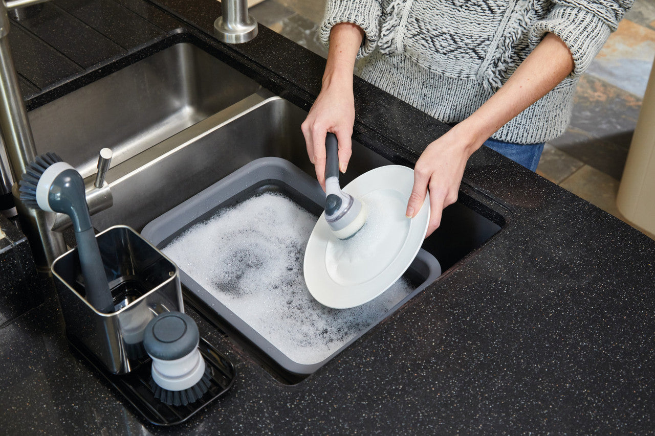 MasterCraft Soap Dispensing Dish Brush (Grey)