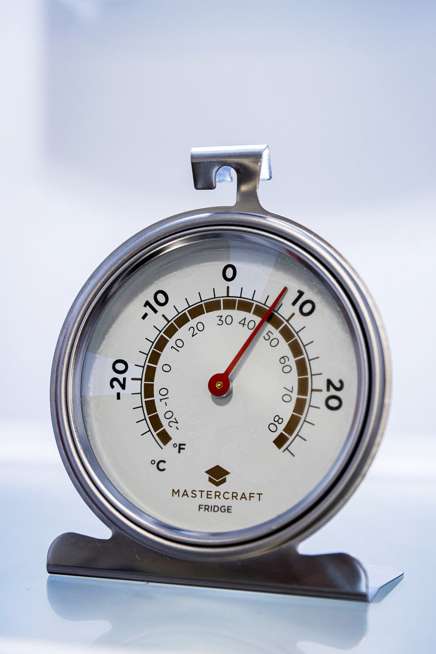 MasterCraft Deluxe Stainless Steel Fridge Thermometer 10cm