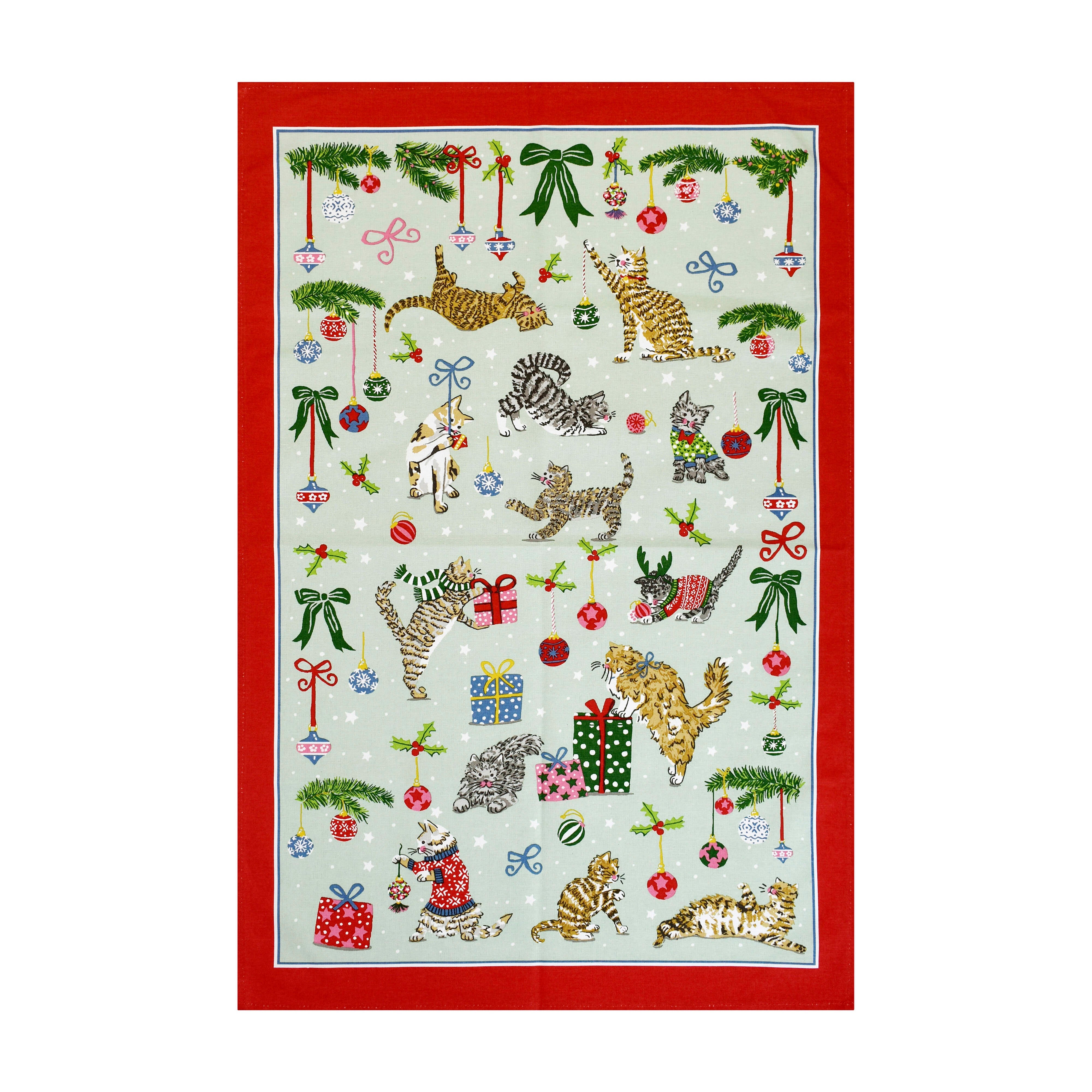 Ulster Weavers Christmas Cats Tea Towel