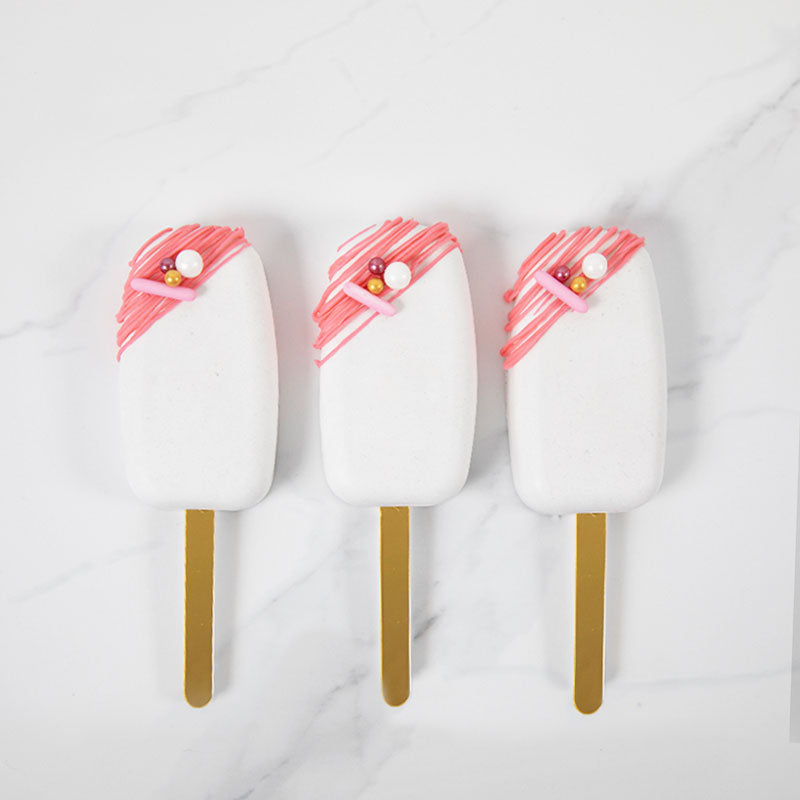 Bake Group Acrylic Cakesicle Sticks Gold 100 Pack