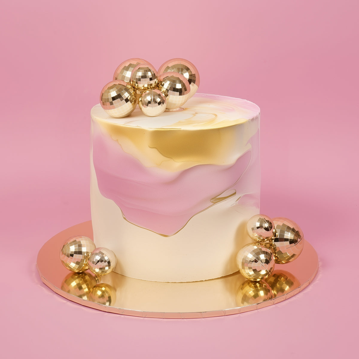 Sprinks Disco Ball Toppers Gold 12 Piece