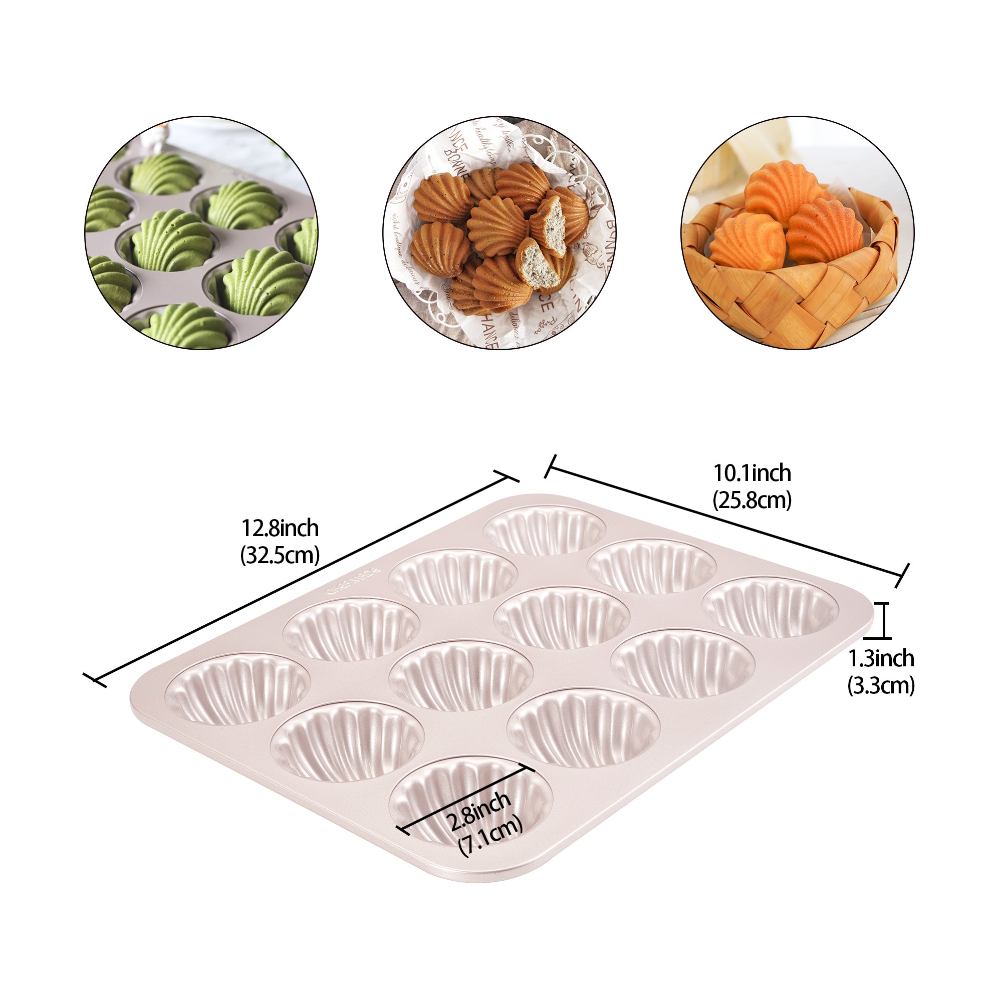 CHEFMADE Madeleine Pan 12 Cup (WK9316)