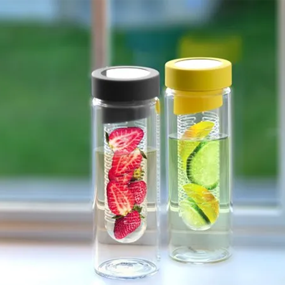 Asobu Flavour It Glass Infuser Bottle 480ml - Red