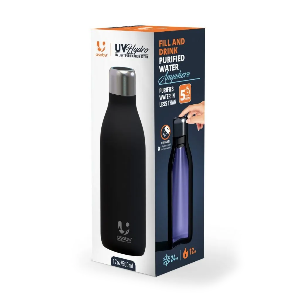 Asobu UV Light Hydro Bottle 500ml - Blue