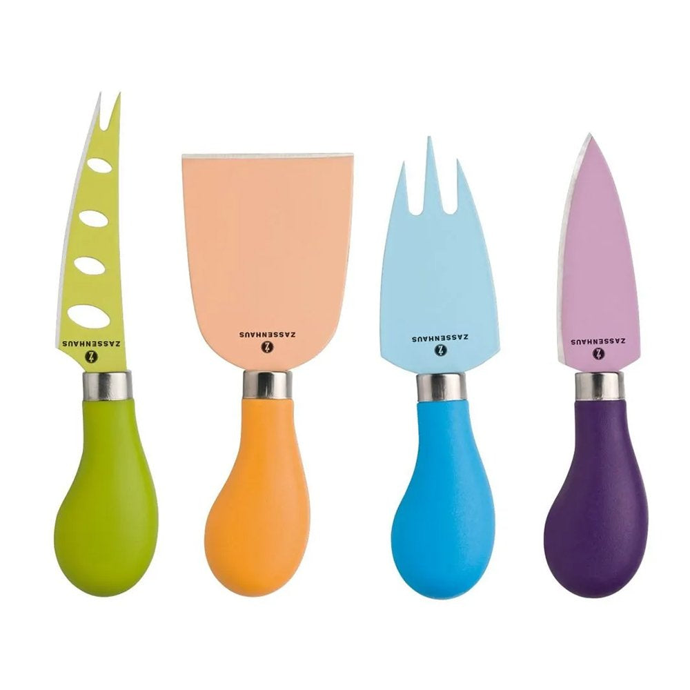 Zassenhaus EasyCut Cheese Knife Set – 4 Piece Stainless Steel