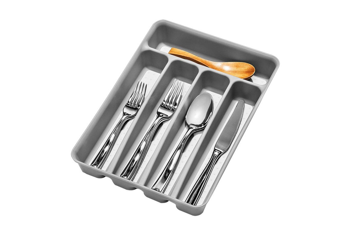 Madesmart Mini Cutlery Tray 32.3x22.9x4.6cm - Soft Grey