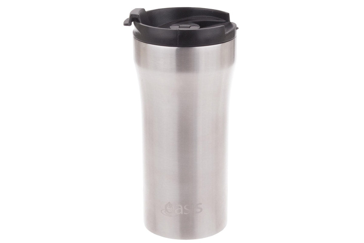 Oasis Insulated S/s Plunger Cup - Silver (350ml)