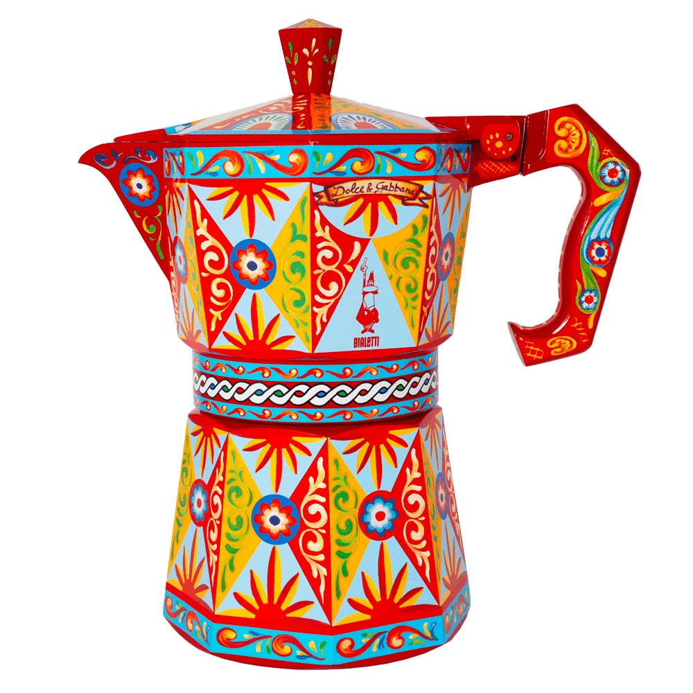Bialetti Dolce & Gabbana Red Moka Express 50 Cup Display Edition (Collector’s Model)