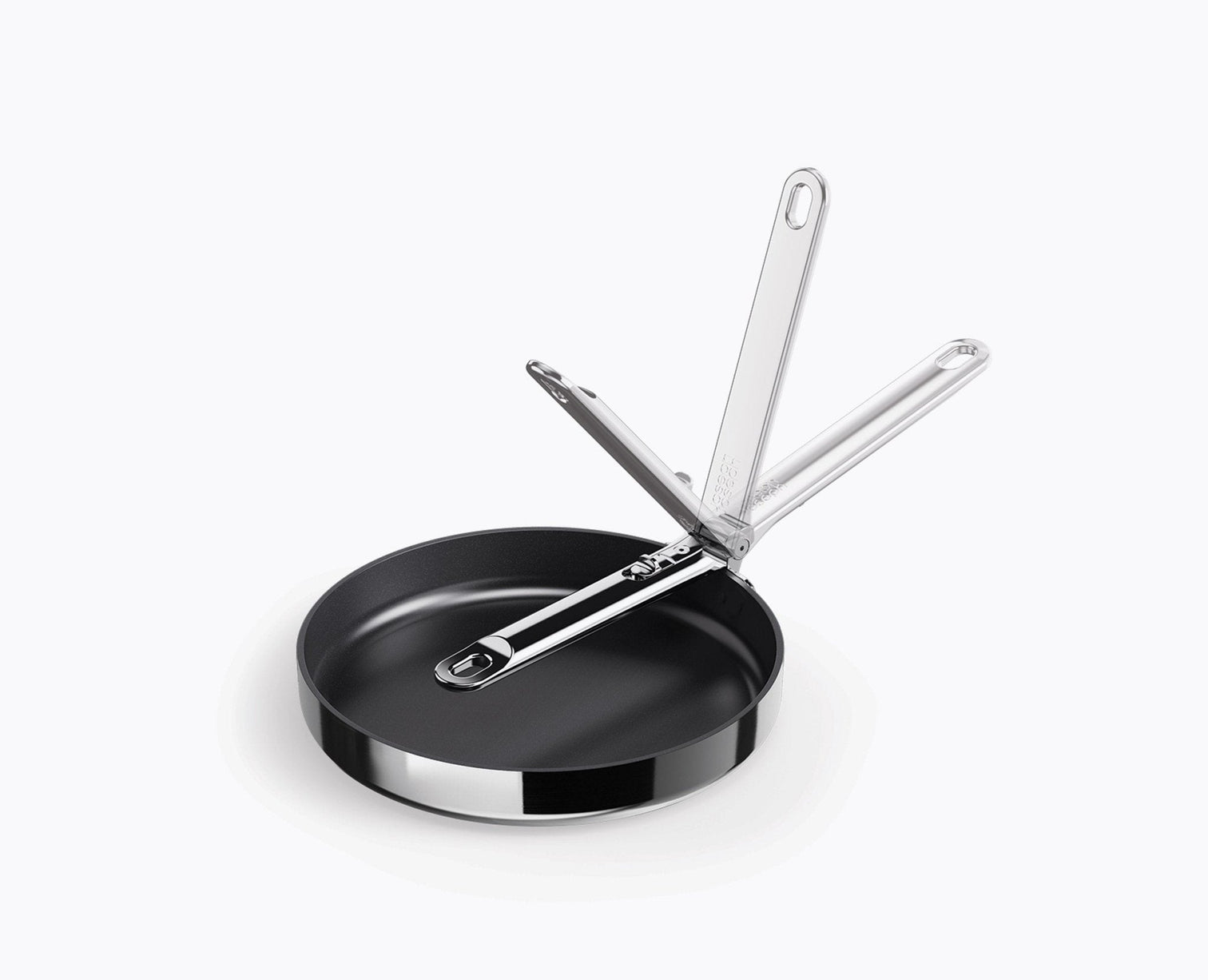 Joseph Joseph Space Steel 24 Cm (9.5”) Non-Stick Stainless-Steel Frying  Pan With Folding Handle