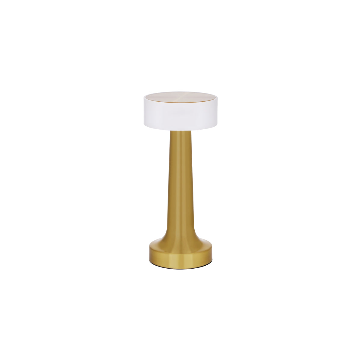 Tablekraft Ambience Aura Cordless LED Table Lamp Brushed Brass