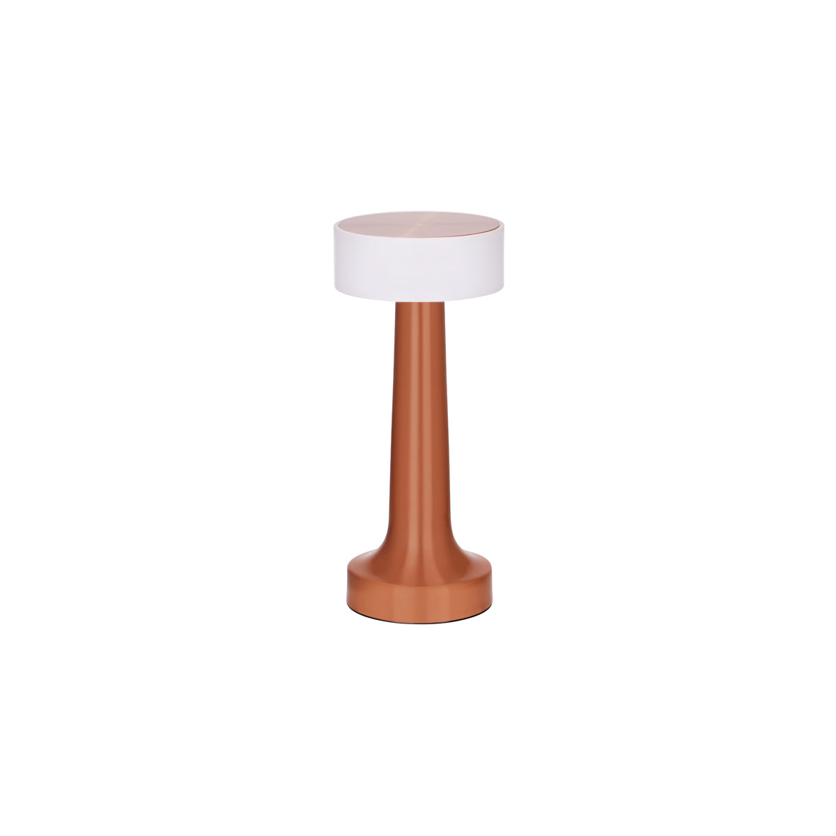 Tablekraft Ambience Aura Cordless LED Table Lamp Brushed Copper