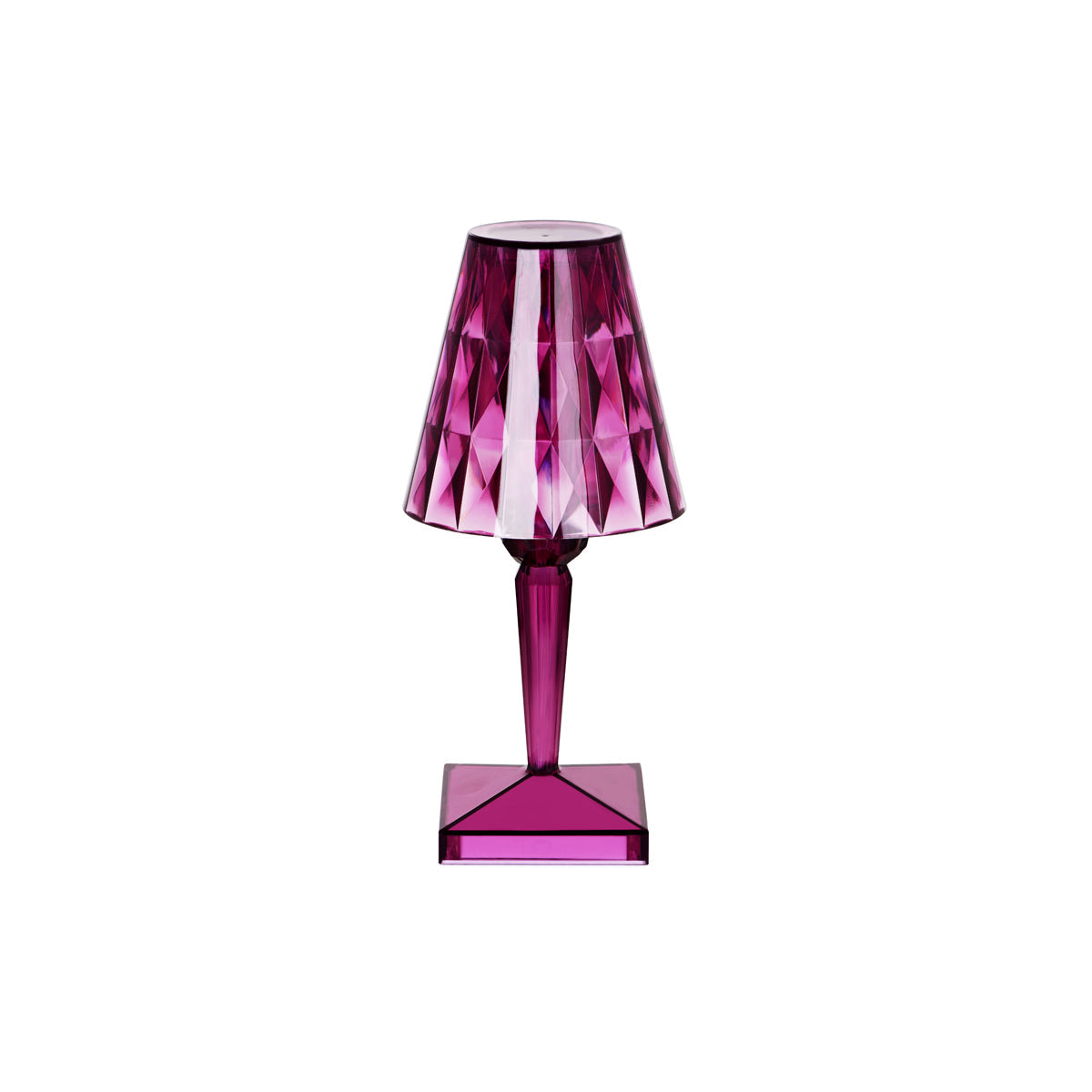 Tablekraft Ambience Crystal Cordless LED Table Lamp Purple