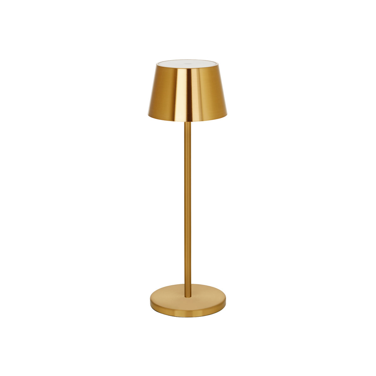 Tablekraft Ambience Amelia Cordless LED Table Lamp Brushed Brass