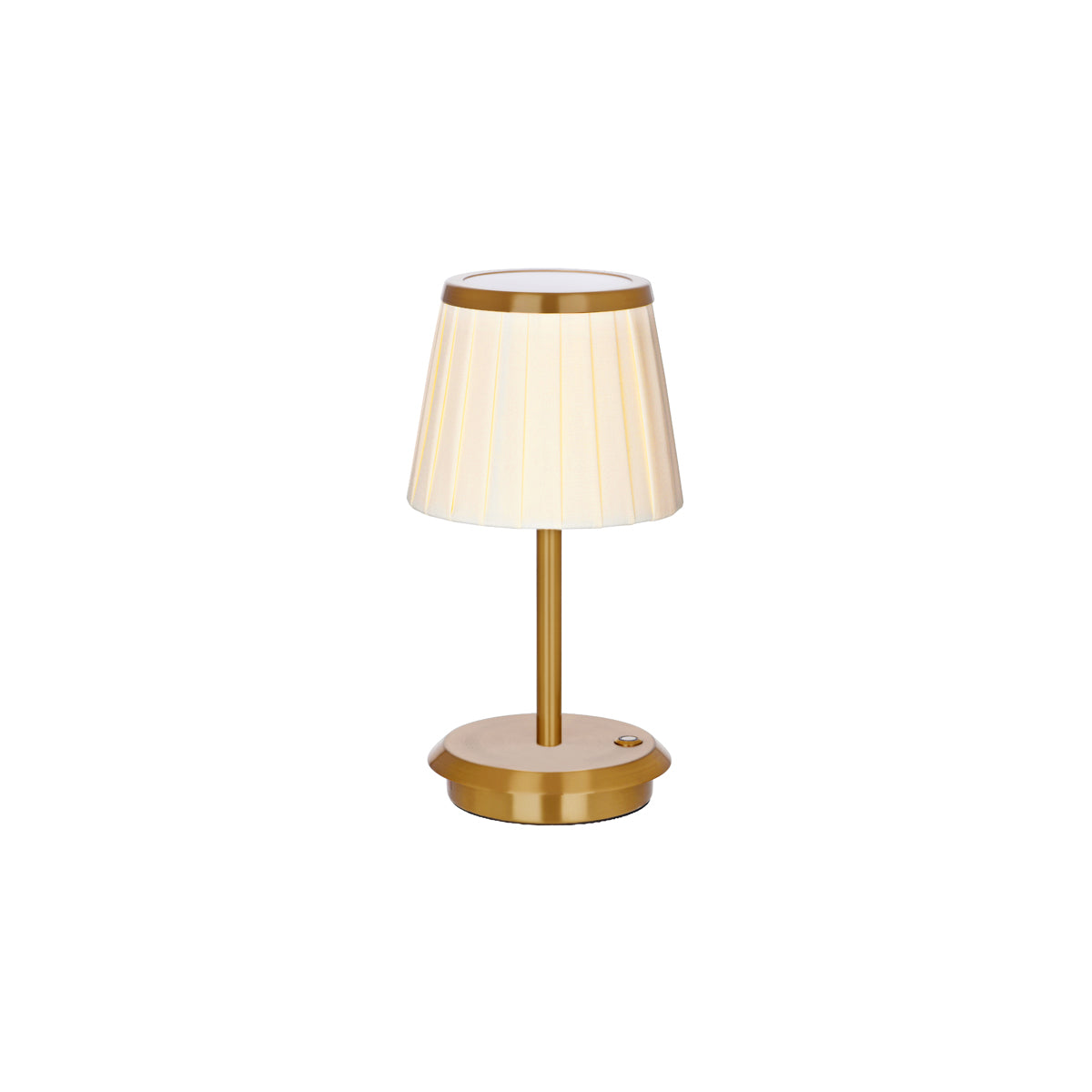 Tablekraft Ambience Adelaide Cordless LED Table Lamp Brushed Brass