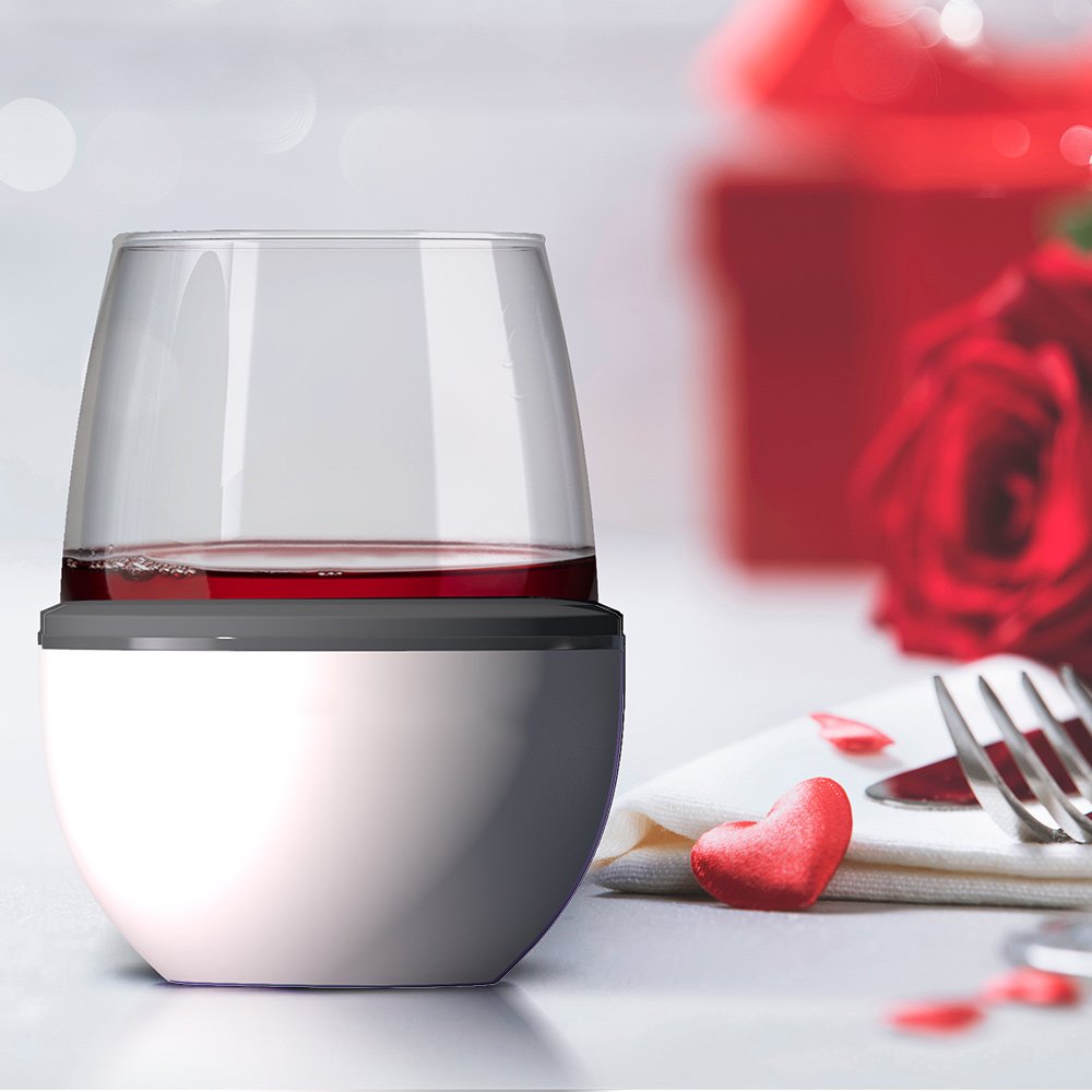 Asobu Insulated Wine Kuzie 443ml - White