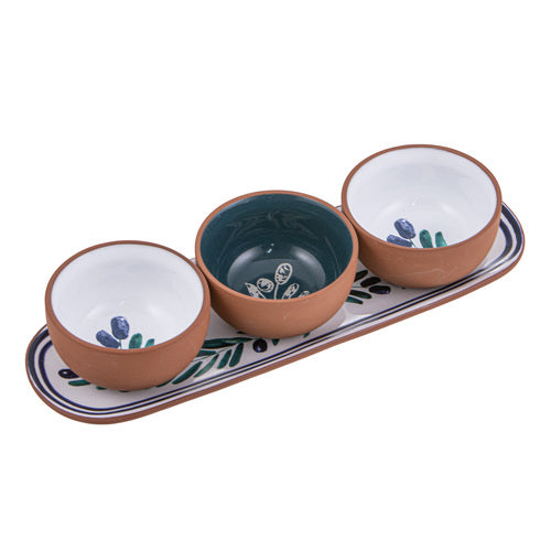 Ladelle Riviera 4pc Bowl & Tray Set