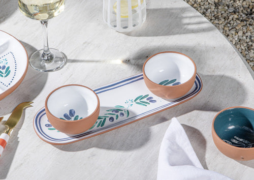 Ladelle Riviera 4pc Bowl & Tray Set