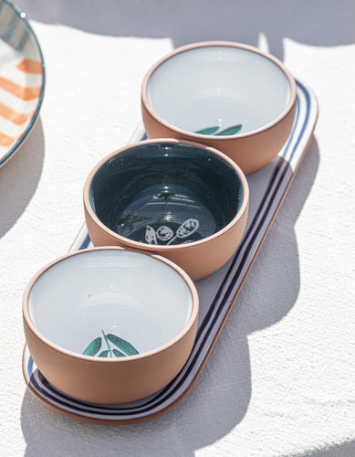 Ladelle Riviera 4pc Bowl & Tray Set