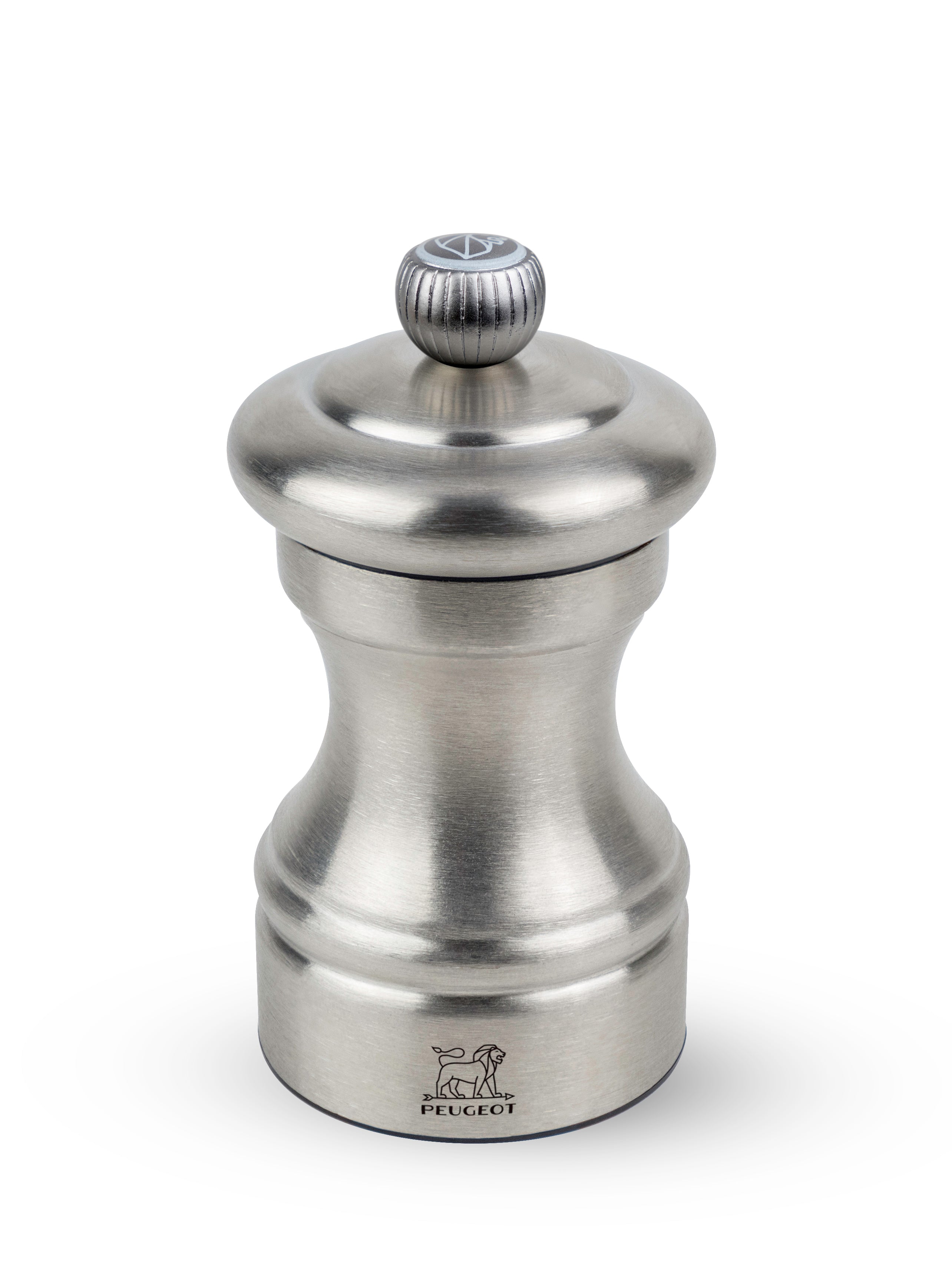 Peugeot Bistro Chef Salt Mill in Stainless Steel - 10 cm