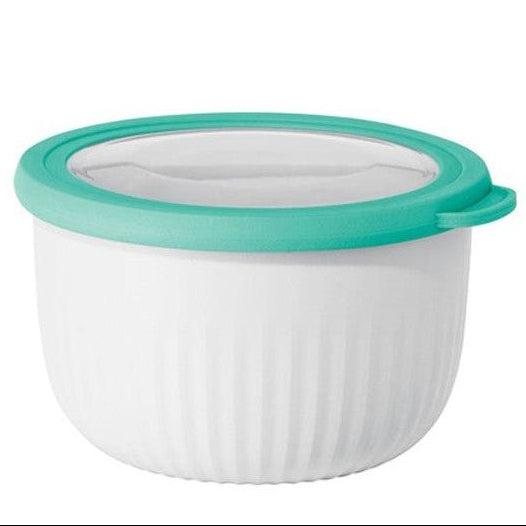 Oggi Prep & Serve Bowl with Lid 1.3L - White