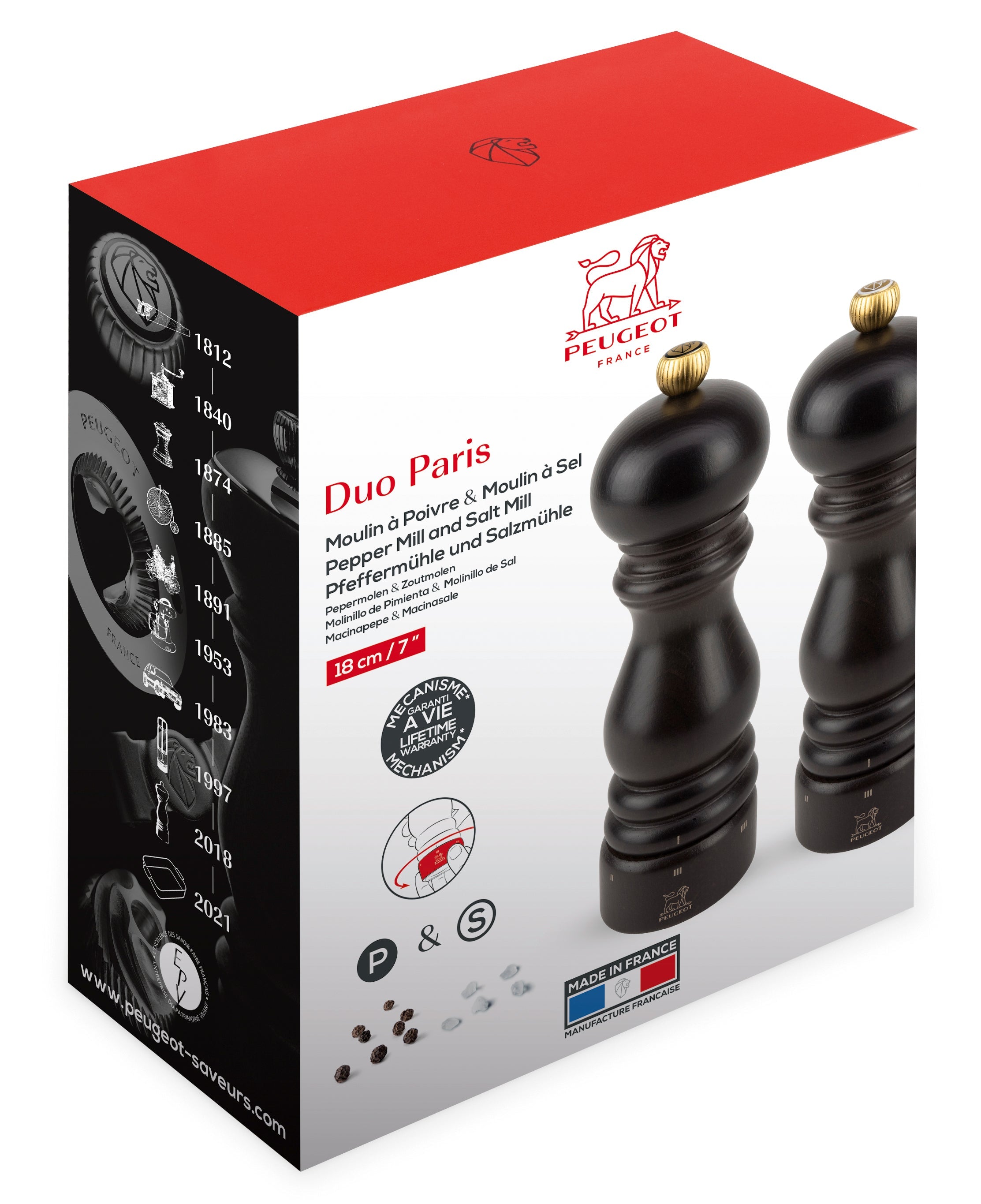Peugeot Paris u'Select Z Salt & Pepper Mills Duo - 18cm