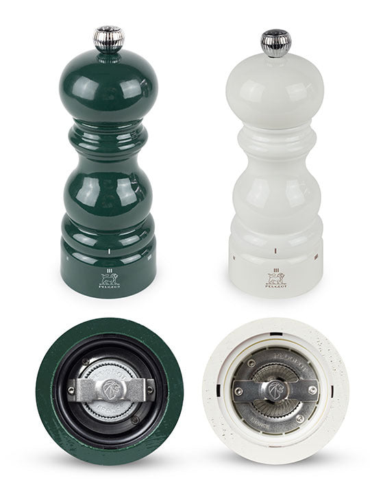 Peugeot Parisrama u'Select Salt & Pepper Mills Duo Gift Set - 15cm + Matt Black Bamboo Tray