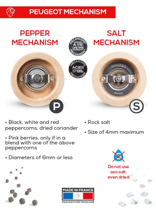 Peugeot Fidji Salt & Pepper Mill Duo - 15 cm