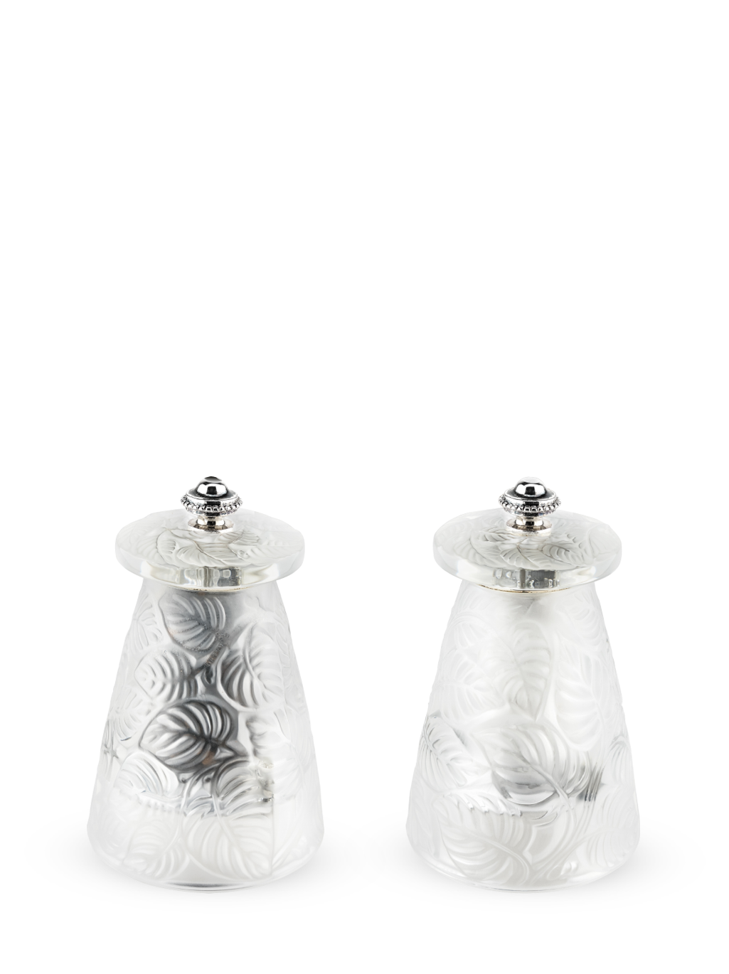 Peugeot Lalique Salt & Pepper Mills Duo - 9cm