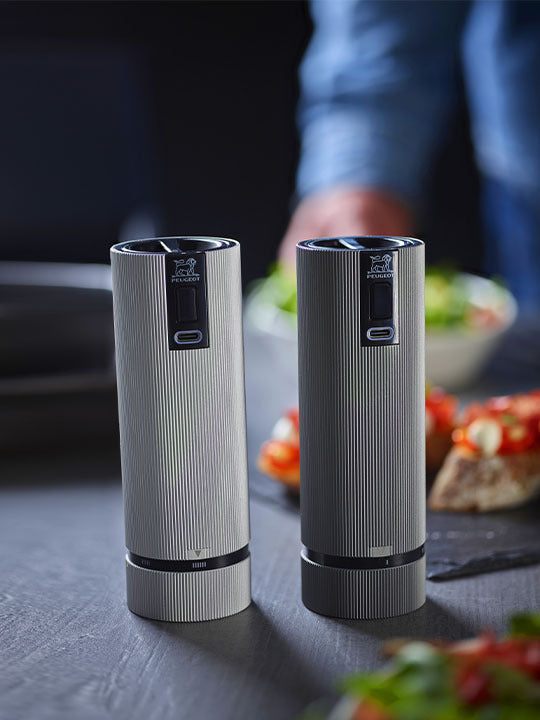 Peugeot Line Electric u'Select Salt & Pepper Mill Duo - 15cm