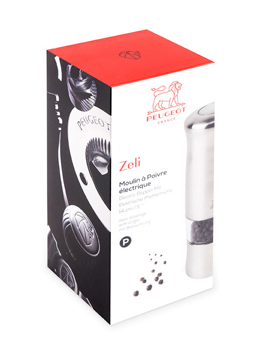 Peugeot Zeli Electric Pepper Mill - 14 cm