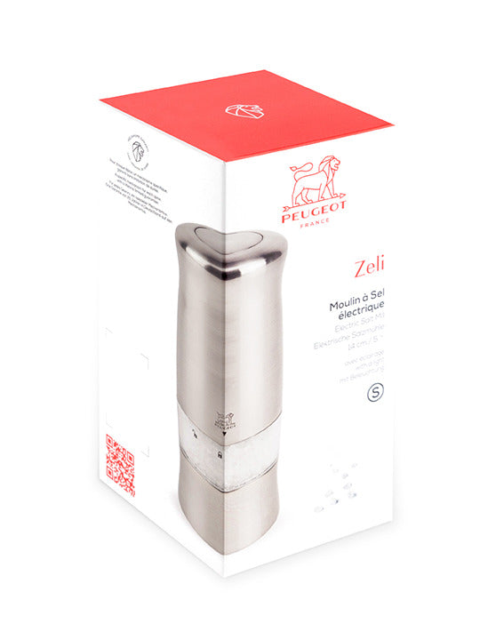 Peugeot Zeli Electric Salt Mill - 14cm
