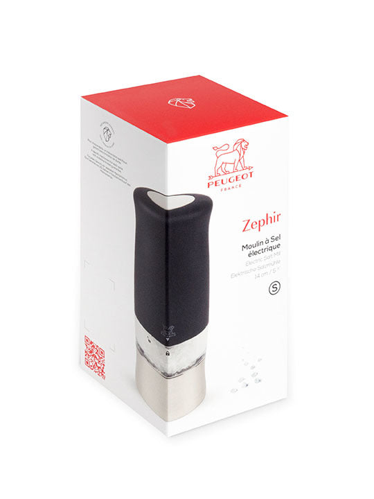 Peugeot Zephir Electric Salt Mill - 14cm