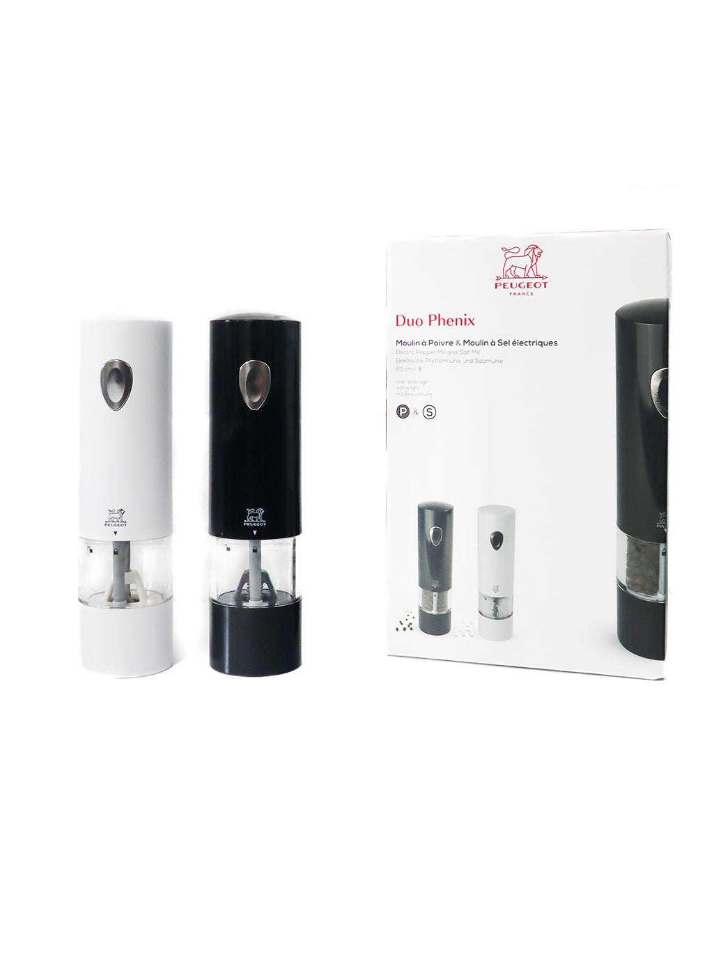 Peugeot Phenix Electric Salt & Pepper Mills Duo - 20cm