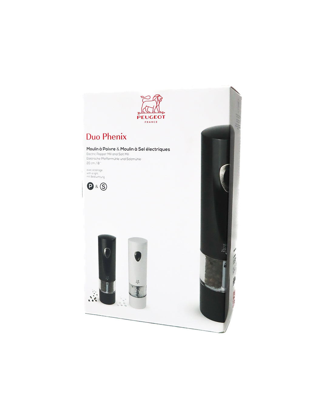 Peugeot Phenix Electric Salt & Pepper Mills Duo - 20cm