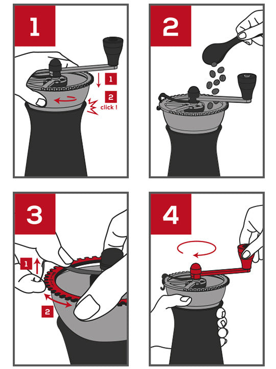 Peugeot Kronos Manual Coffee Mill - 19cm