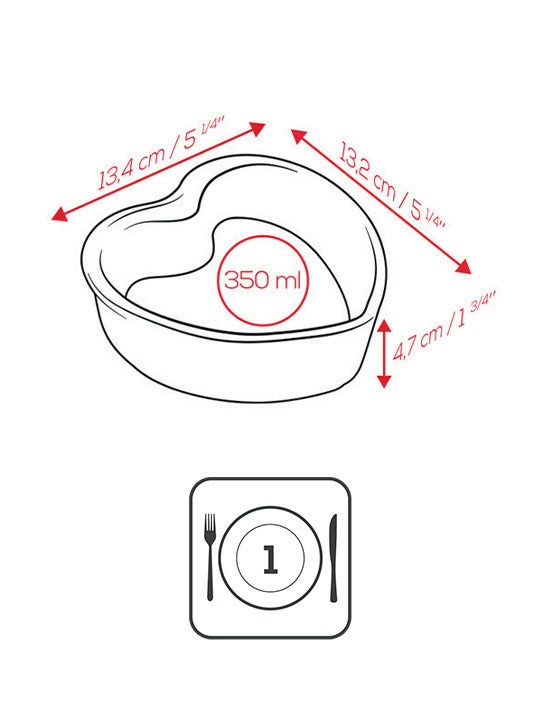 Peugeot Appolia Heart Ramekins Duo - 13.5cm