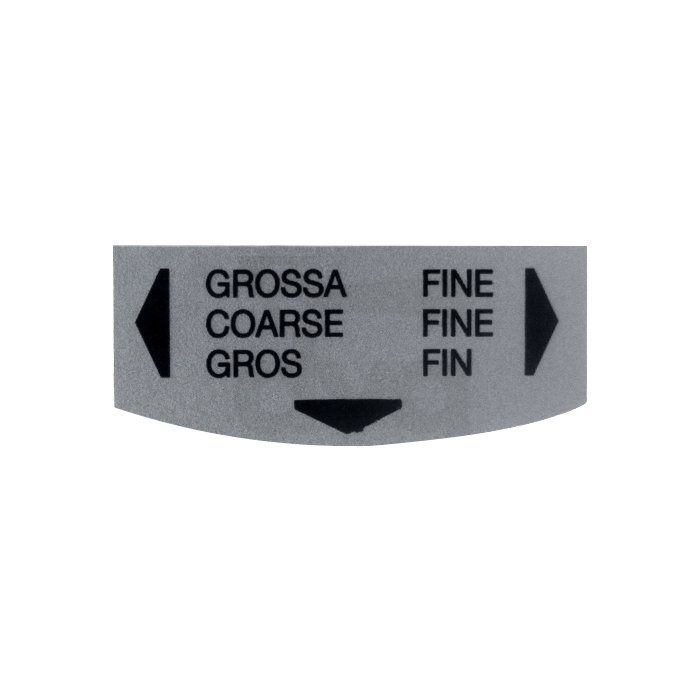 Mazzer Coarse Fine Label