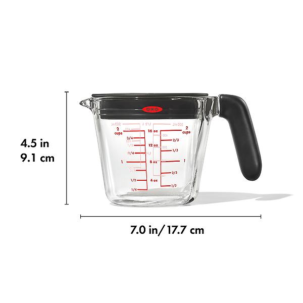OXO Good Grips Glass Measuring Cup W Lid - 2 Cup / 500ml