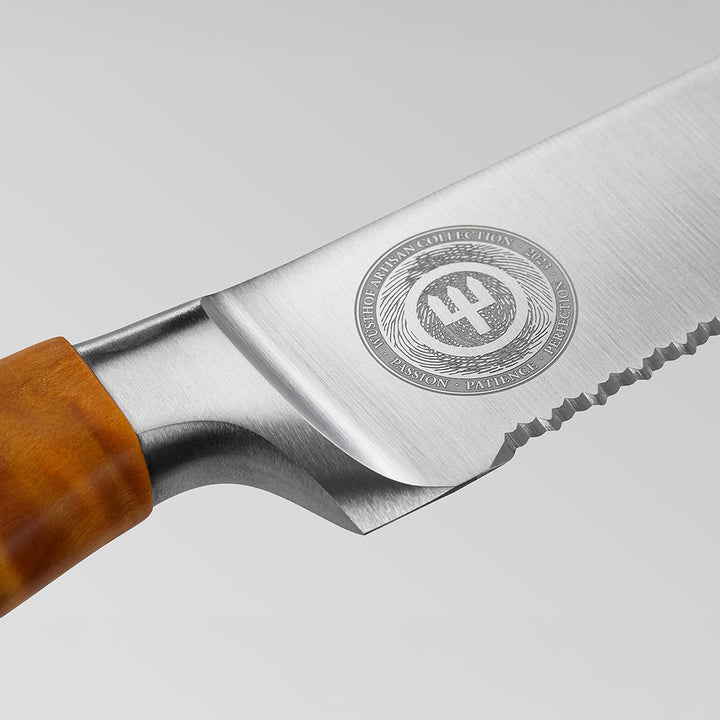 Wusthof Artisan Orange Precision Double-Serrated Bread Knife - 26cm