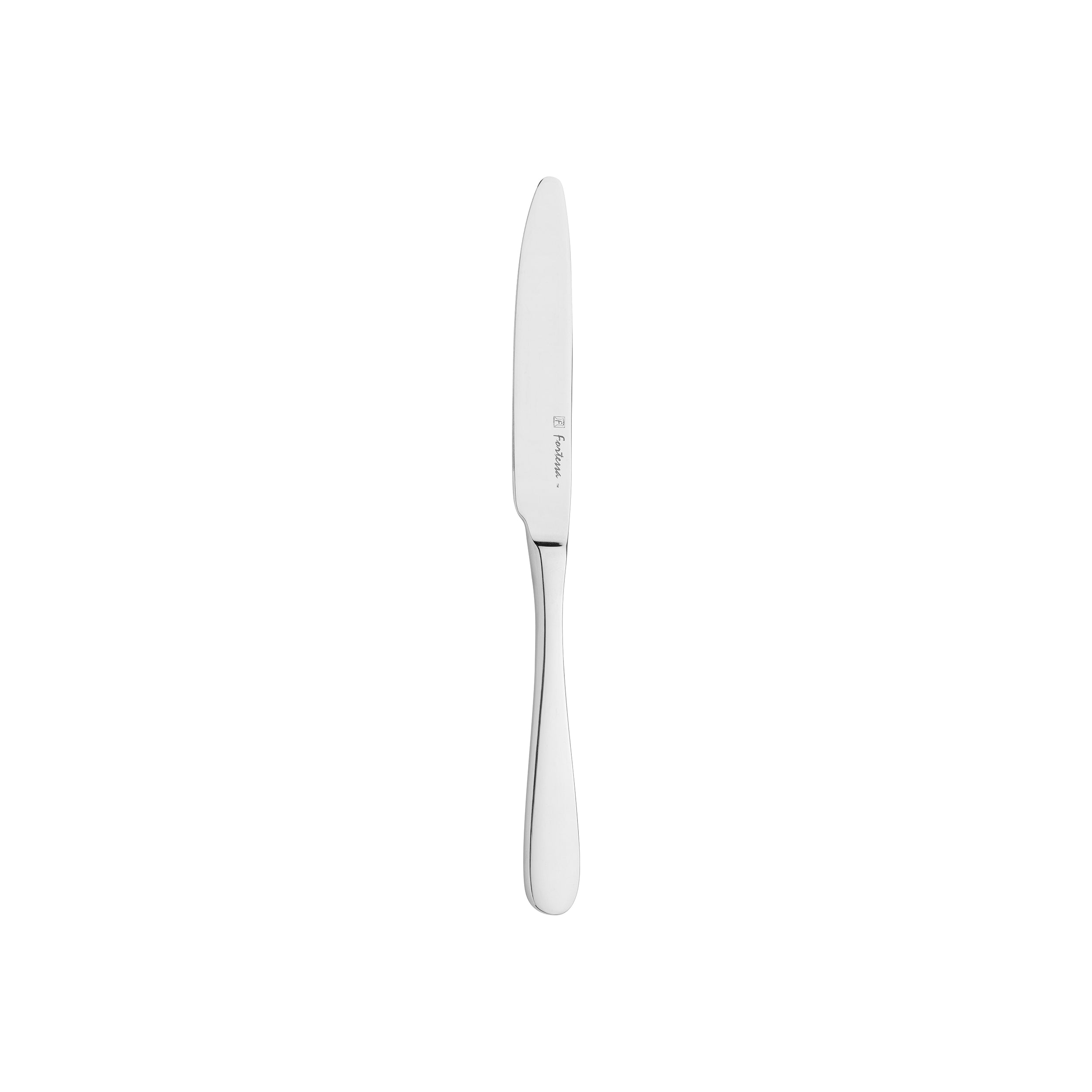 Fortessa Grand City Dessert Knife (Solid Handle - Silver) (12 Pack)