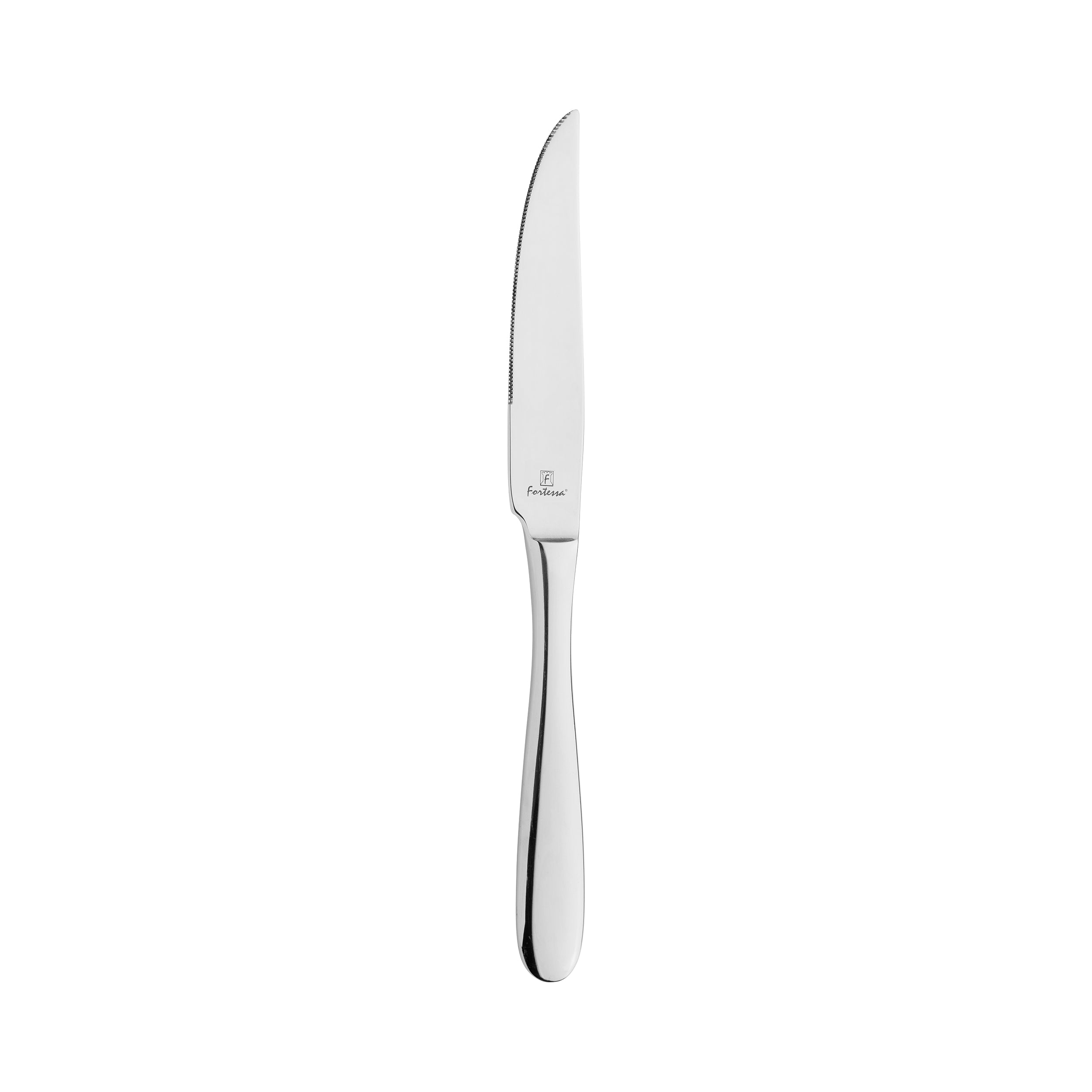 Fortessa Grand City Table Knife (Solid Handle - Silver) (12 Pack)